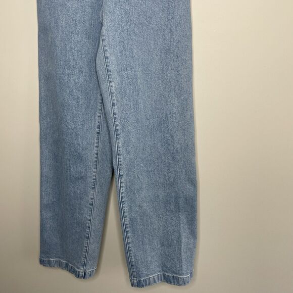MADEWELL Emmett Wide Leg Crop Jeans Women 24 Tall Welt Pocket Blue NP438 - Picture 7 of 16